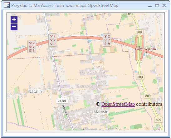 Mapa OpenStreetMap